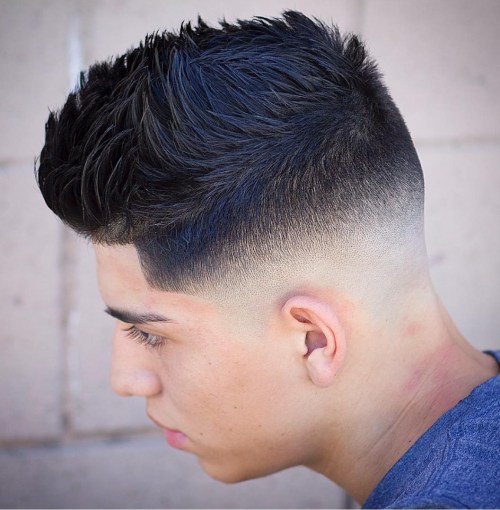 a spiky top and neat sides haircut is requires styling yet gives you are a fresh and extroverted look