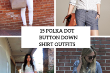 15 Looks With Polka Dot Button Down Shirts