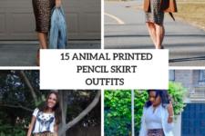 15 Outfits With Animal Printed Pencil Skirts