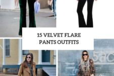 15 Looks With Velvet Flare Pants