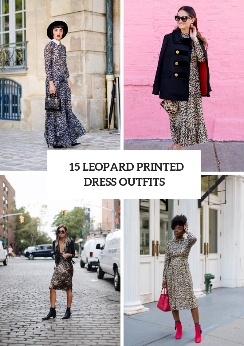 Wonderful Looks With Leopard Printed Dresses