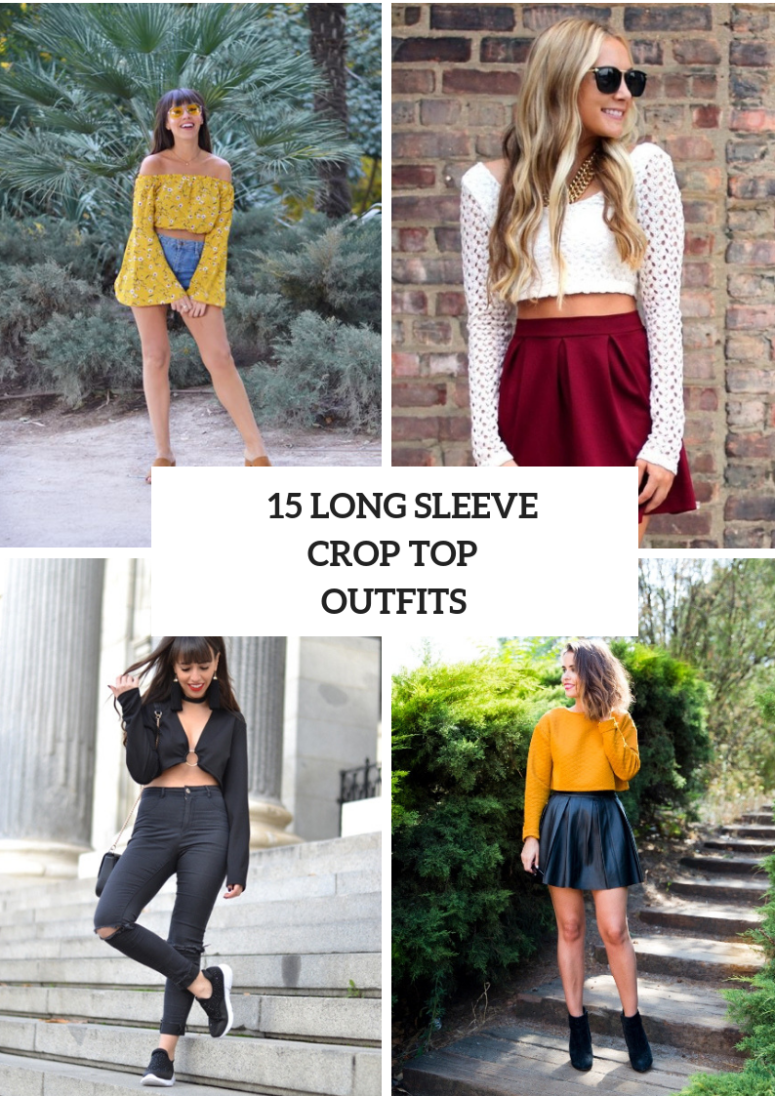 Gorgeous Looks With Long Sleeve Crop Tops