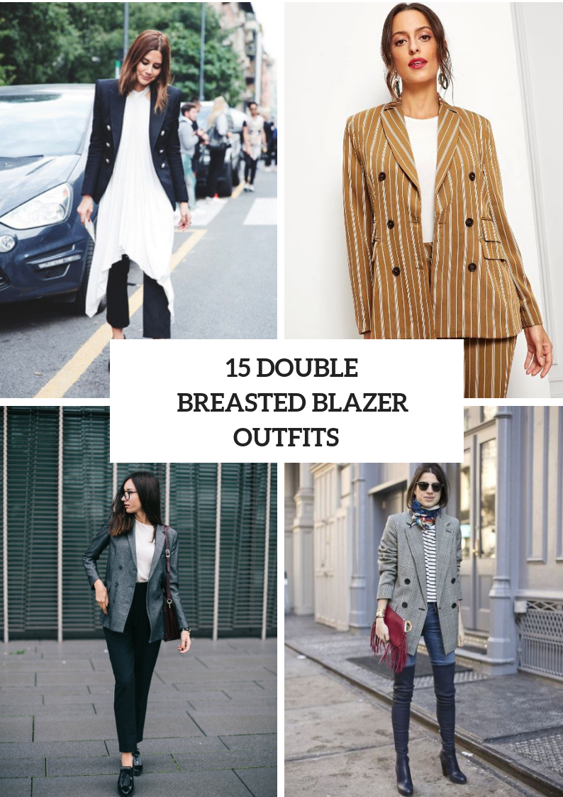 Outfits With Double Breasted Blazers For Women