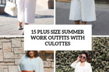 15 plus size summer work outfits with culottes cover