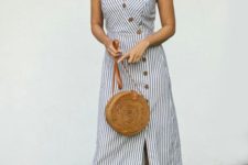 stripped dress summer outfit