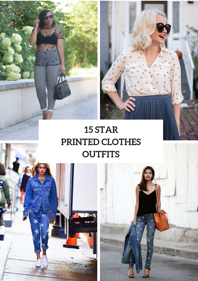 Cool Outfits With Star Printed Clothes