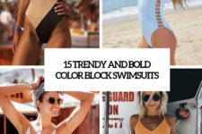 15 trendy and bold color block swimsuits cover