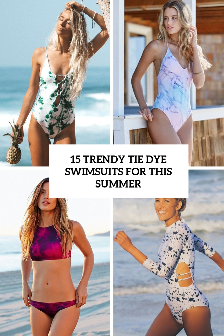 trendy tie dye swimsuits for this summer cover