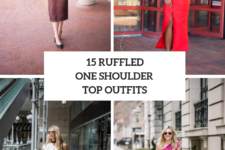 15 Fabulous Outfits With Ruffled One Shoulder Tops