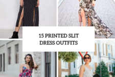 15 Outfits With Printed Slit Dresses