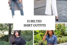 15 Stylish Belted Shirt Outfits