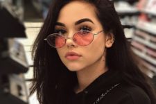 11 cute pink sunglasses with neutral framing look rather rock-inspired and very chic