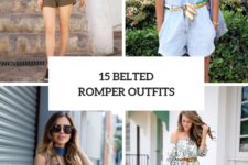 15 Awesome Outfits With Belted Rompers