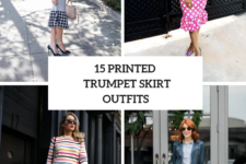 15 Looks With Printed Trumpet Skirts