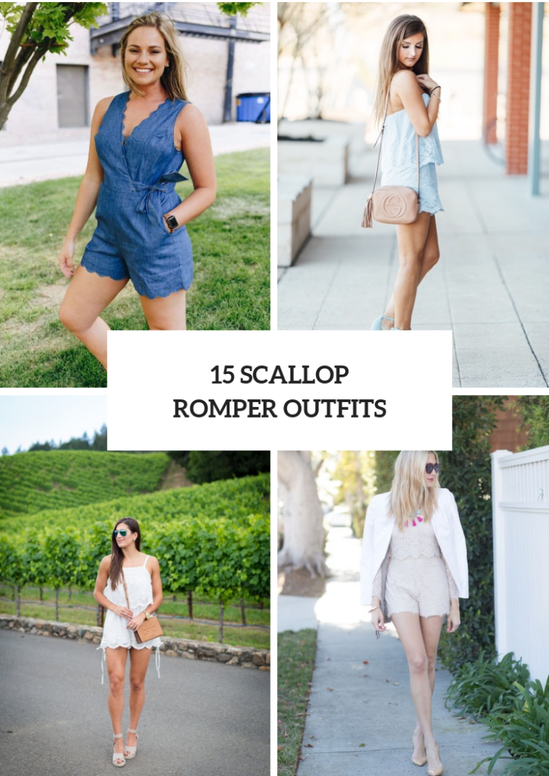 15 Outfits With Scalloped Rompers To Repeat