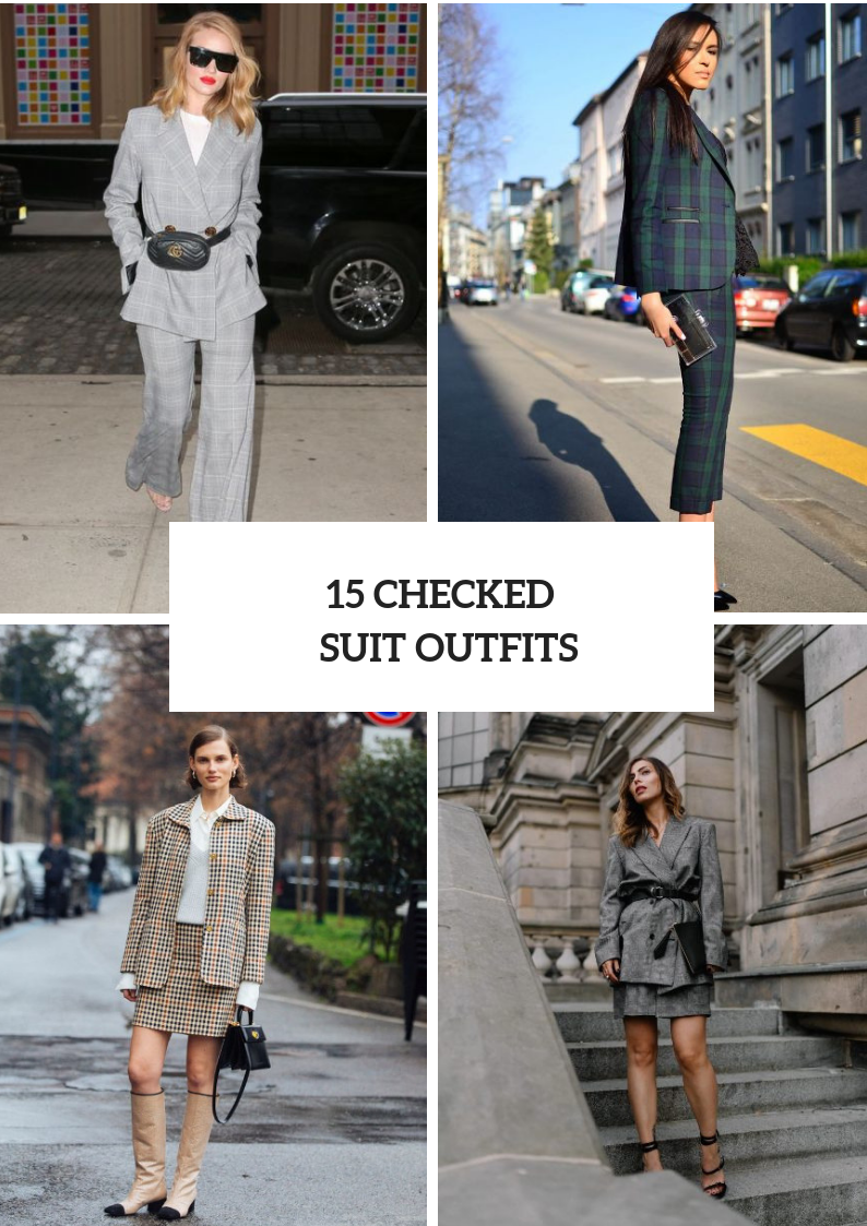 Look Ideas With Checked Suits