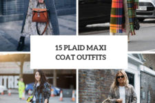 15 Outfits With Plaid Maxi Coats