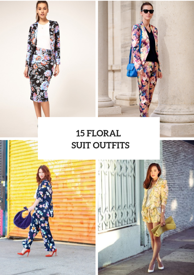 Wonderful Outfits With Floral Suits