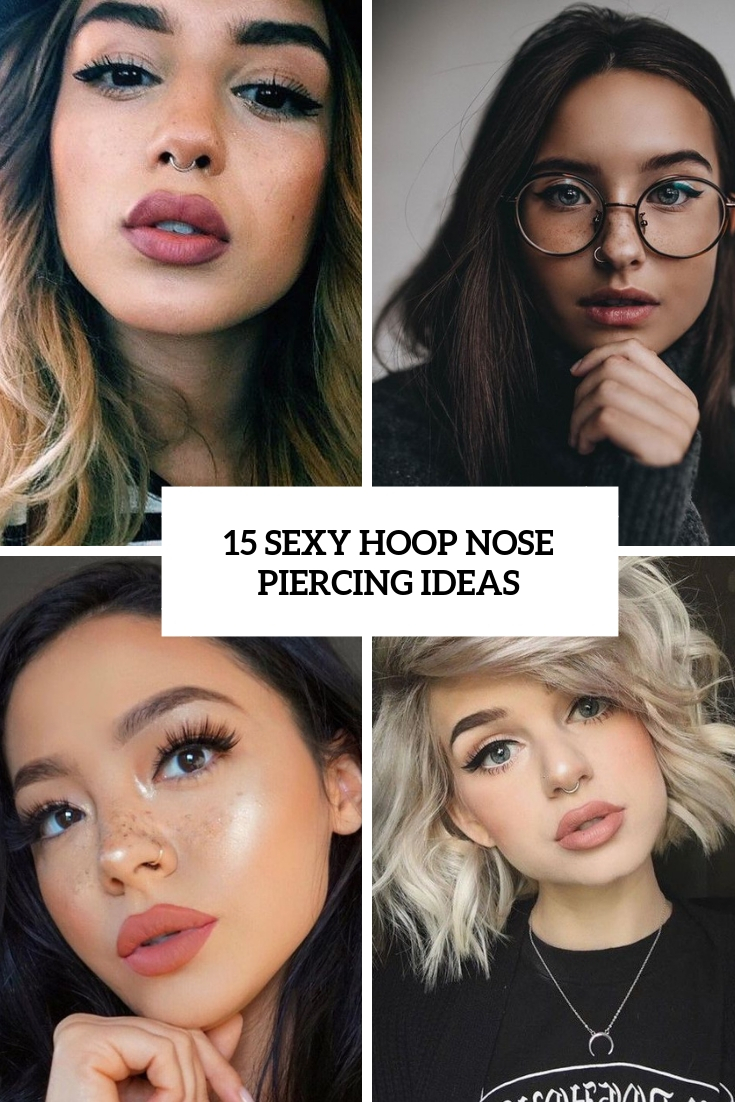 sexy hoop nose piercing ideas cover