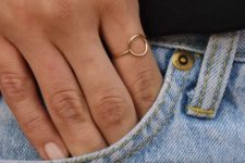 02 a gold circle ring will help you embrace that minimalist geometry trend that is on
