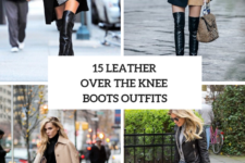15 Looks With Leather Over The Knee Boots