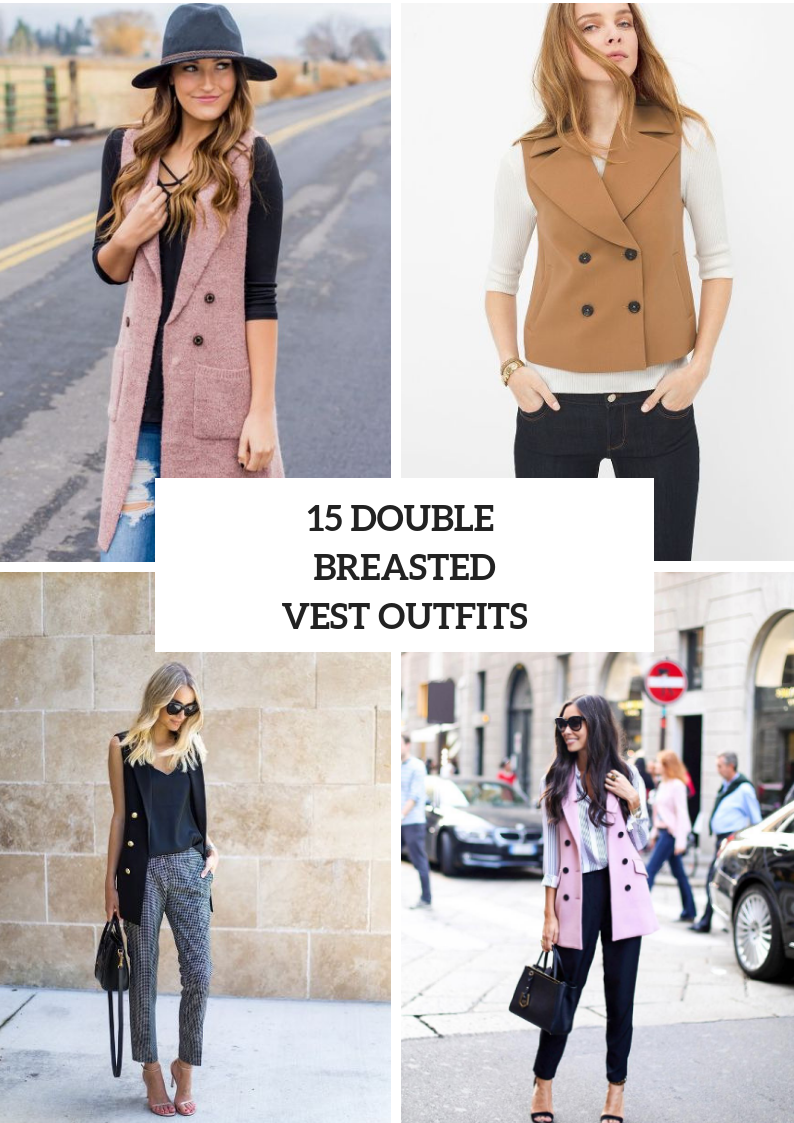 Outfits With Double Breasted Vests