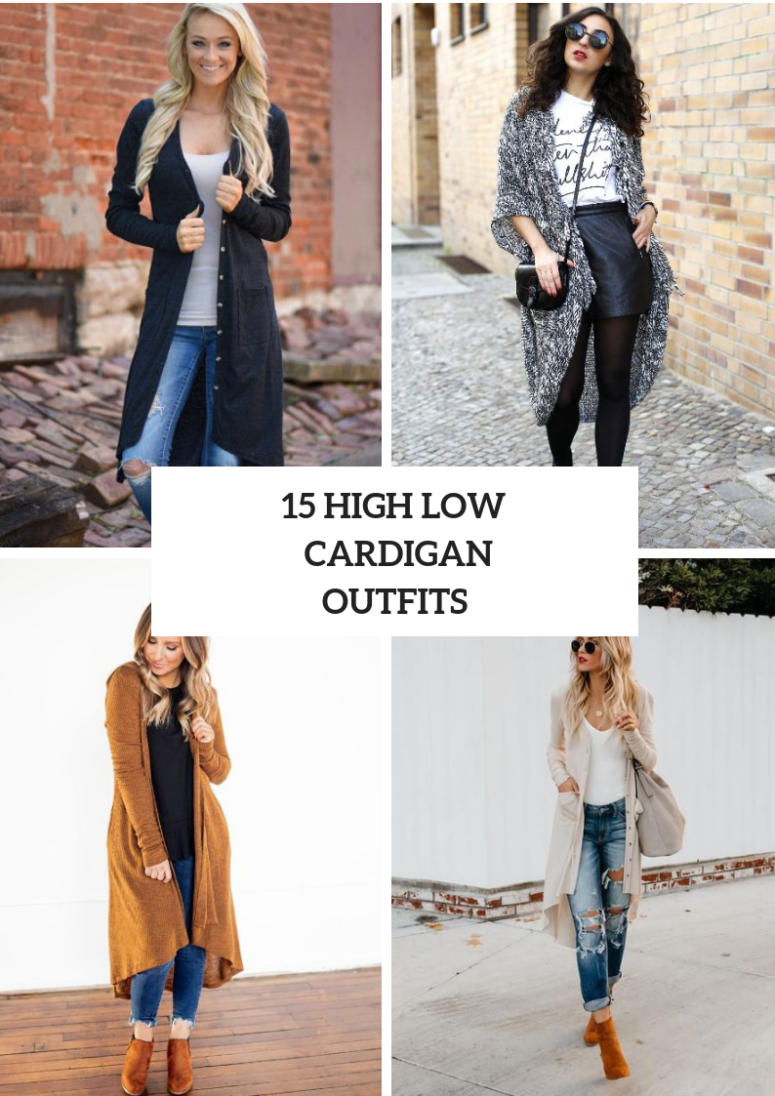 15 Outfits With High Low Cardigans For Ladies