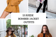 15 Outfits With Suede Bomber Jackets For Ladies