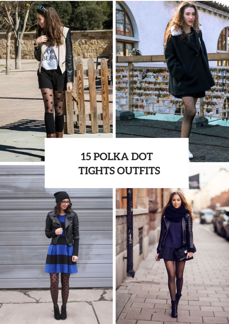 Chic Outfits With Polka Dot Tights