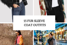 15 Outfits With Fur Sleeved Jackets And Coats