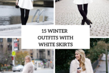 15 Winter Outfits With White Skirts