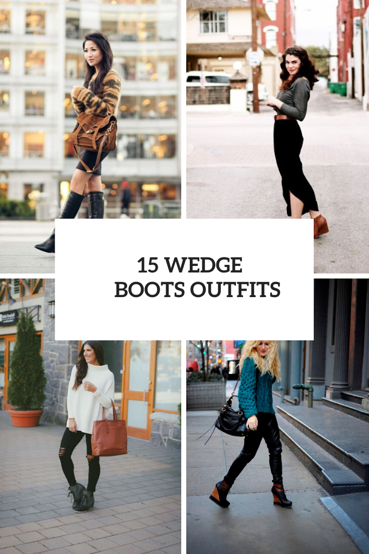 Winter Looks With Wedge Boots