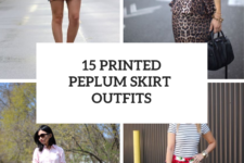 15 Outfit Ideas With Printed Peplum Skirts