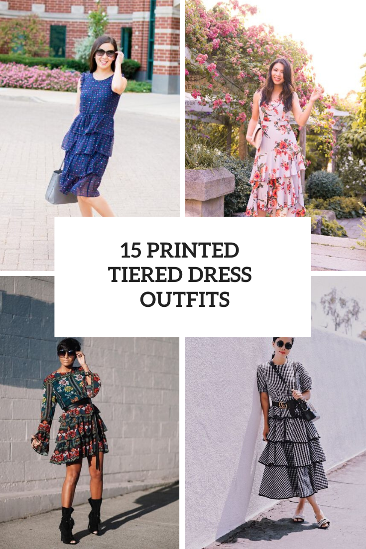 Spring Looks With Printed Tiered Dresses