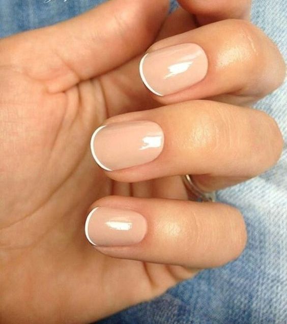 Micro tip French nails are amazing for wearing this idea in a fresh way, rock your French manicure without looking outdated