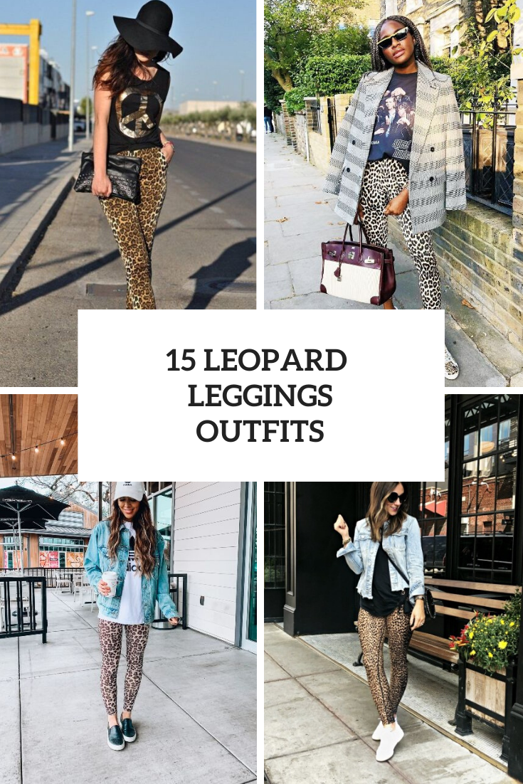 Outfits With Leopard Printed Leggings