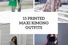 15 Printed Maxi Kimono Outfits