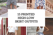 15 Outfits With Printed High-Low Skirts