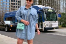 a denim shirtdress is perfect for summer looks