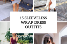 15 Looks With Sleeveless Wrap Dresses