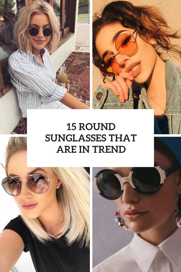 round sunglasses that are in trend cover
