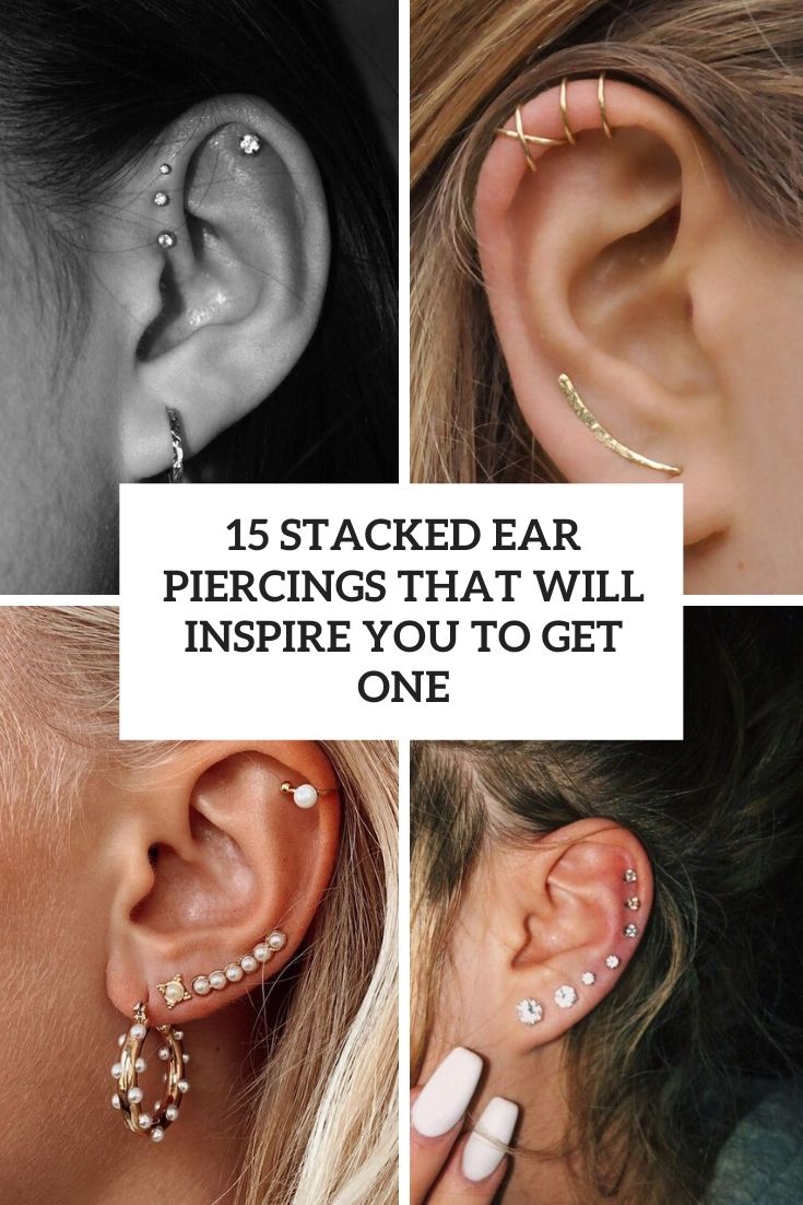 stacked ear piercings that will inspire you to get one cover