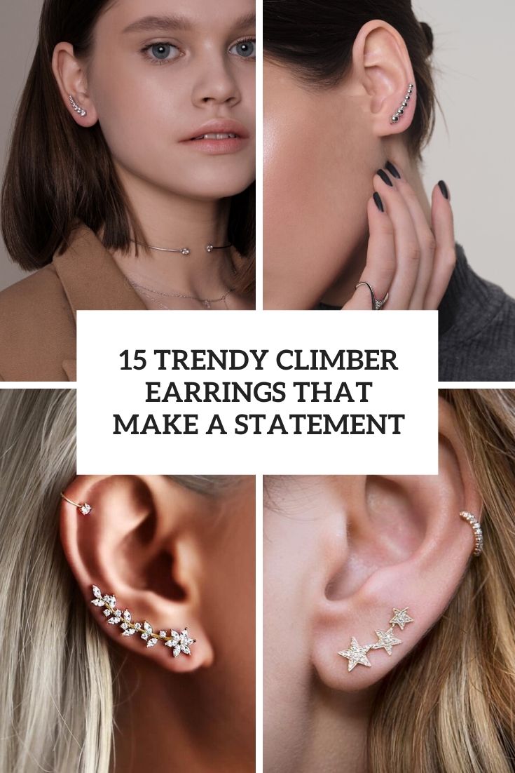 15 Trendy Climber Earrings That Make A Statement