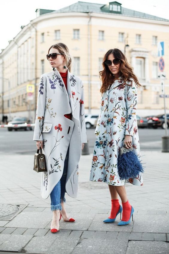 pastel floral coats will be a trendy idea for this fall and a romantic touch to your outfits in spring