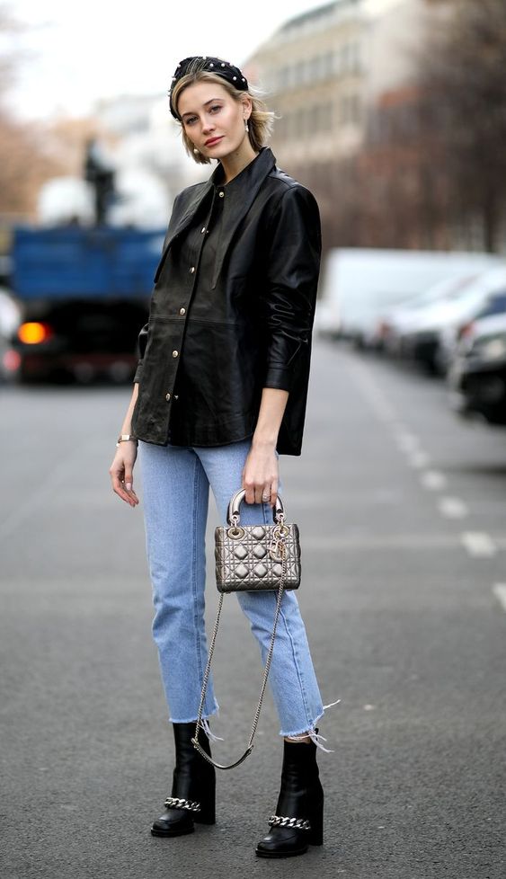 15 Leather Shirt Outfits To Wear In Fall - Styleoholic