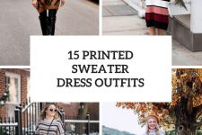 15 Looks With Printed Sweater Dresses