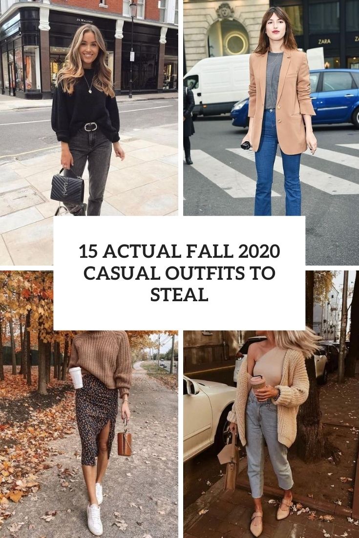 15 Actual Fall 2020 Casual Outfits To Steal