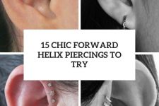 15 chic forward helix piercings to try cover