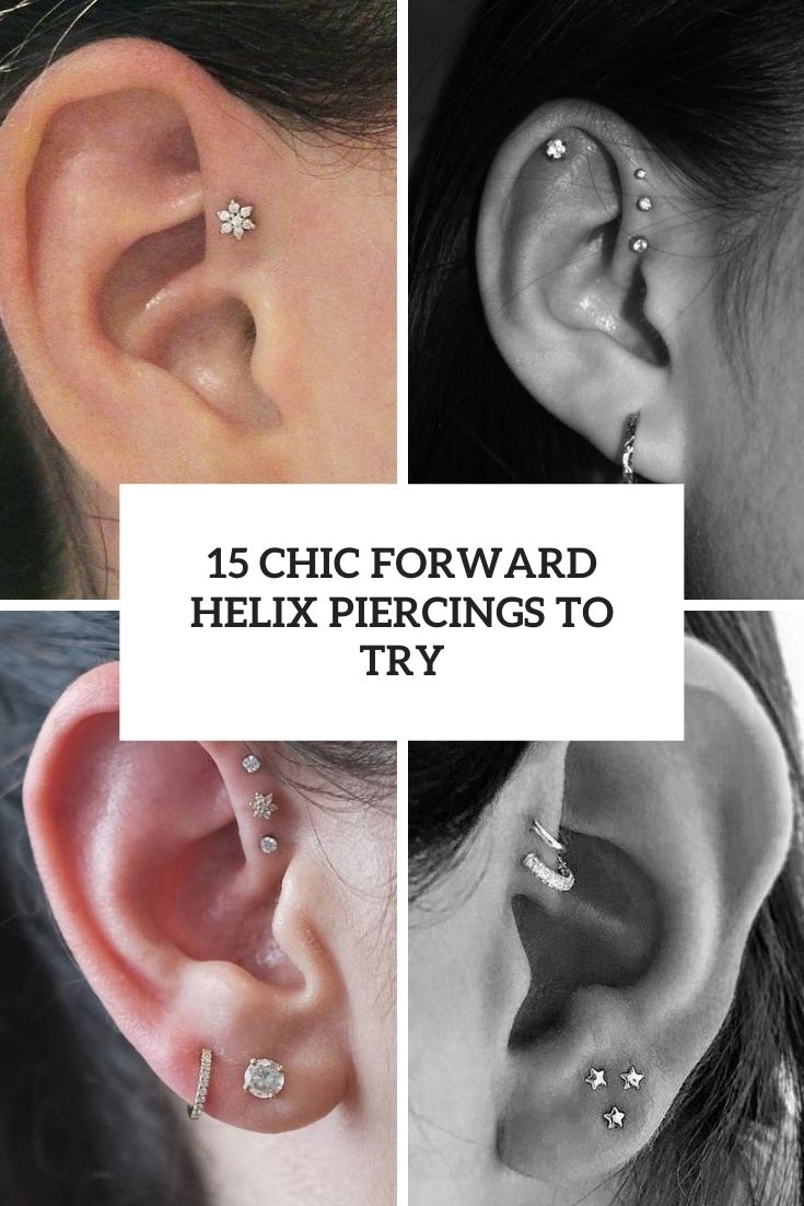 chic forward helix piercings to try cover
