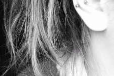 only a snug piercing done with a barbell is a stylish minimalist option